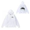 Mens Oversized Hooded Sweatshirt With Letter Print Heavyweight Cotton Winter Streetwear Style