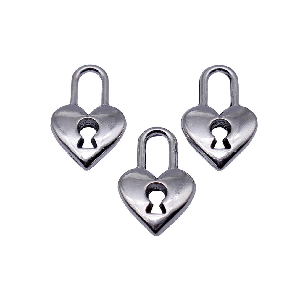 Key Charms Multi Color Alloy Locks Pendants For Romantic Themed Jewelry