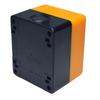 Red Sign Push Button Switch Mushroom Cap Waterproof Emergency Stop Button Switch Box 1NC / 1NO+1NC Contact Plastic