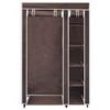 VidaXL Garde-robe en tissu 2 pcs Marron