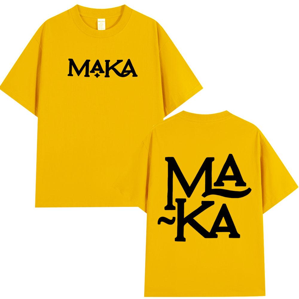Rapper Maka Logo Merch T-shirts Men Women Clothing Fashion Hip Hop Retro T-shirt Cotton Comfort Short Sleeve T Shirt Streetwear