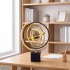 Modern-Luxury Globe Ornament with Marble Base Elegant Rotating Orbital