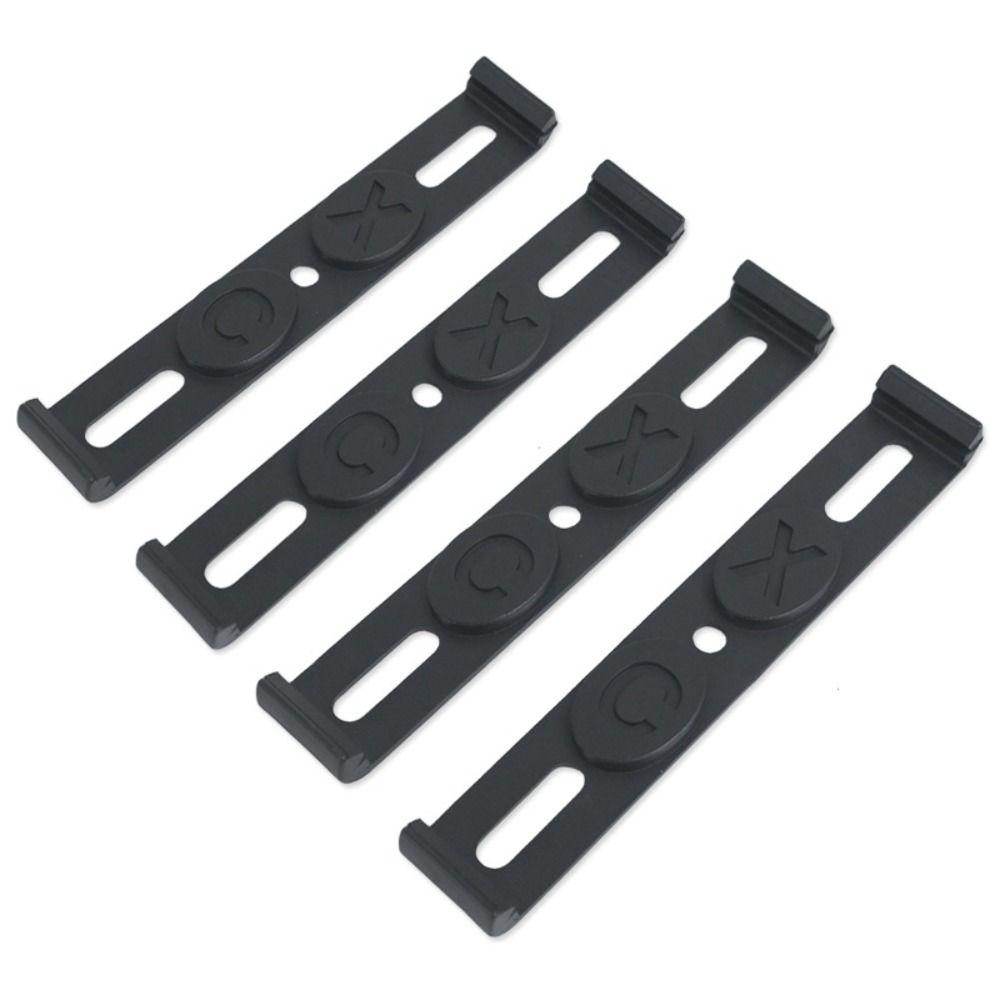 4PCS Simple License Plate Holder Frameless License Plate Bckle New License Plate Frame  for Car