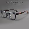 2025 New Square Reading Glasses Men Black Frame Presbyopia Eyeglasses Women Far Sight Optical Eyewear Diopters 0~+4.0 Spectacles