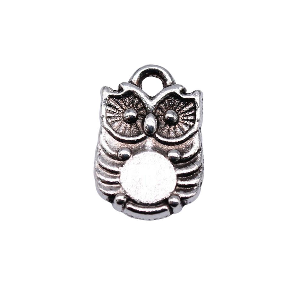 Owl Charms Mini Antique Alloy Pendants For Animal Themed Jewelry Making