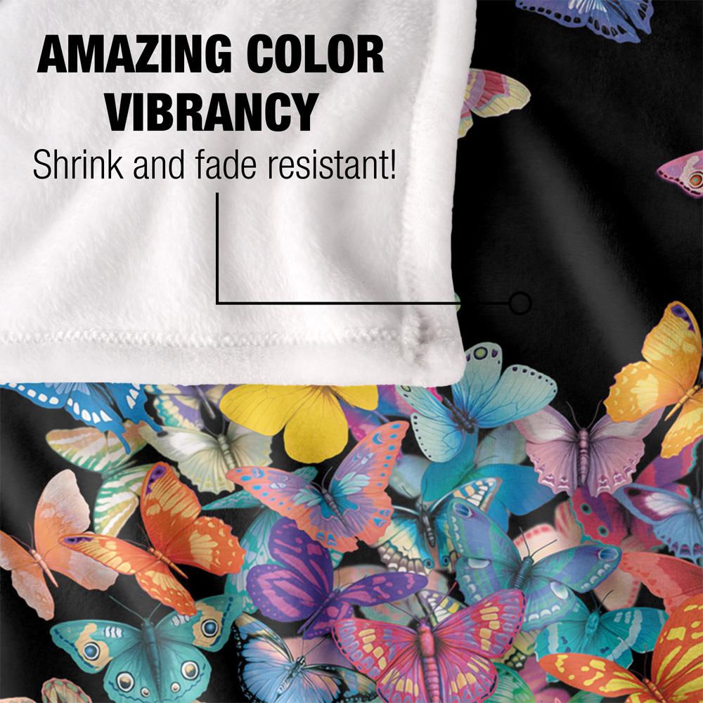 Royce McClure Wildheart Silky Butterflies Supersoft Blanket