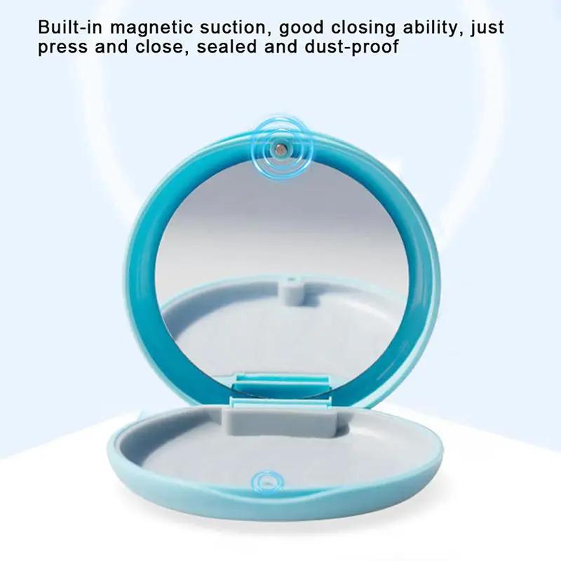 Retainer Box Fake Teeth Denture Storage Case With Mirror Mouthguard Aligner Braces Container Oral Hygiene Supplies Organizer