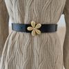 Genuine Leather Womens Belt With Automatic Buckle For Fashion Casual Wear