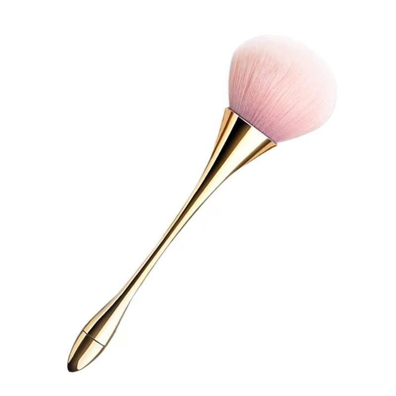 

Soft Nail Dust Brush Nail Art Cleaner Remover Multifunctional Powder Blush Makeup Brushes Mnicure Cosmetic Beauty Tools золотий