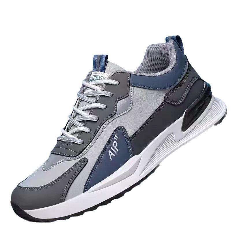 22 autumn new leather sports shoes casual running shoes Forrest Gump tide shoes casual shoes