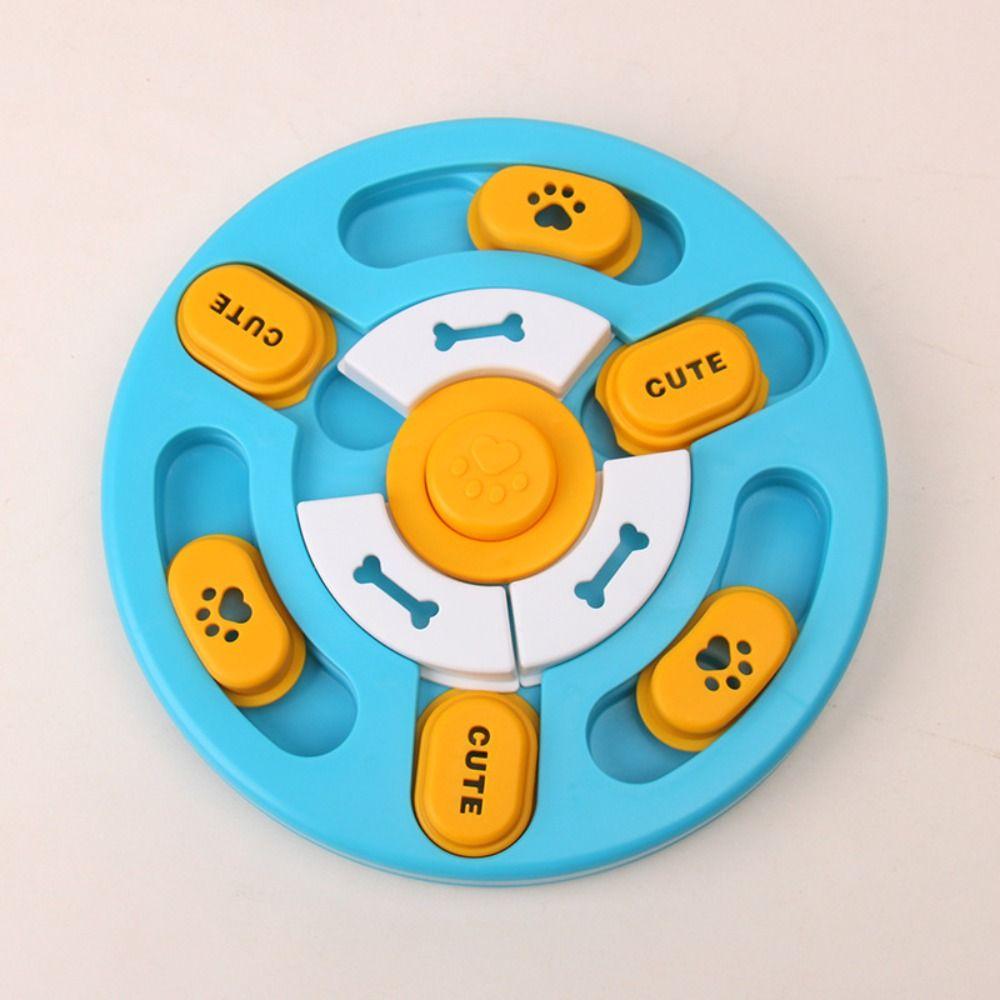 Rotating Dog Puzzle Toy Anti Choking Pet Leakage Tray Funny Pet Slow Food Bowl  Cat