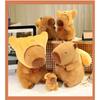 Croissant Capybara Bread Plush Toy Cartoon Animal Stuffed Doll Gift Decoration