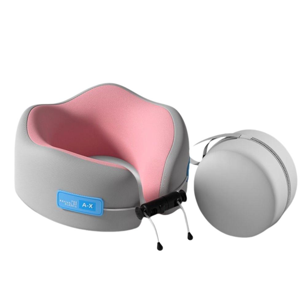 

Washable Cover Neck Pillow Supportive Cervical Car Throw Pillow U-Cushion Airplane Trip рожевий