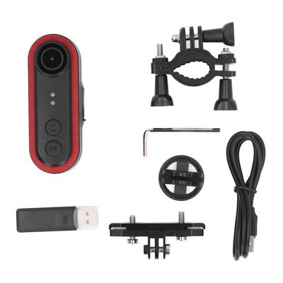 Bike Rear View Camera with 6 Lighting Modes Tail Light 1080P 150° Wide Angle IPX6 3500mAh Rear Cycli