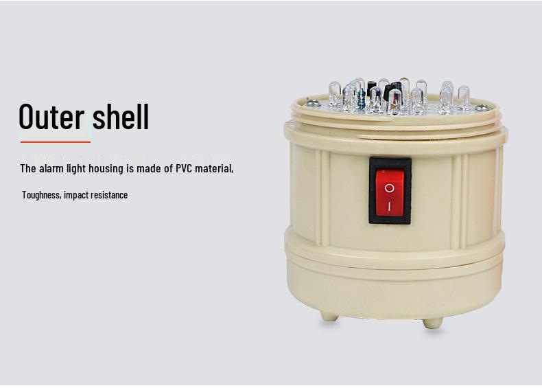 Dry Battery Flashing Alarm Strobe Light - LTD-5088 Magnetic Ceiling Police Warning Light