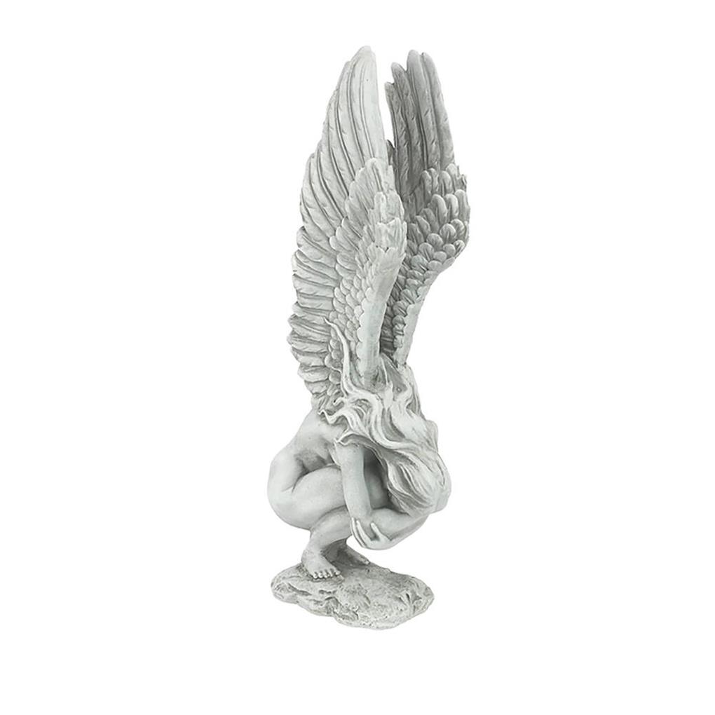 Angel Statue Wear-resistant Durable Lightweight Portable Angel Resin Ornaments Cute Lovely Exquisite Mini Statues Office