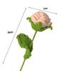 Braided Rose Handmade Crochet Flower Beautiful Long-lasting Yarn Crochet Rose Flower for Home Decoration Jikaix