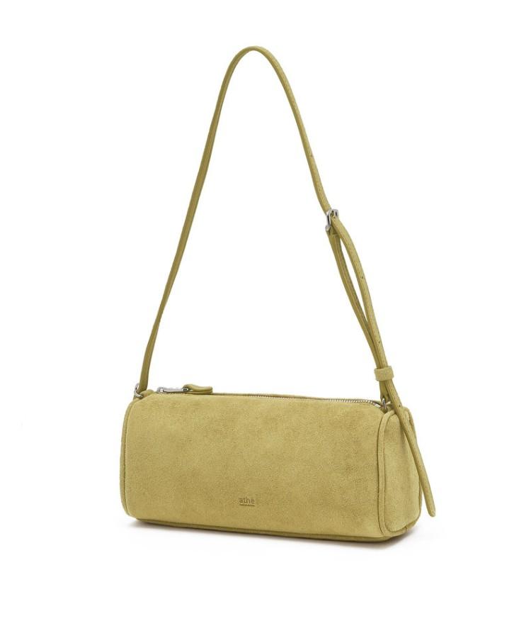 Athe Vanessabruno [Madeleine] Olive Suede Madeleine Shoulder Bag S Aaba5F235K1