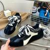 Academy style color matching versatile moral training shoes women's 2025 spring and autumn soft-soled sports versatile casual Forrest Gump shoes