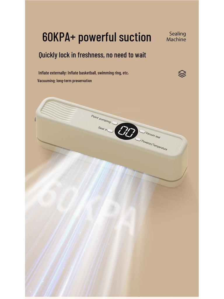 Portable Automatic Vacuum Sealer for Freshness Preservation
