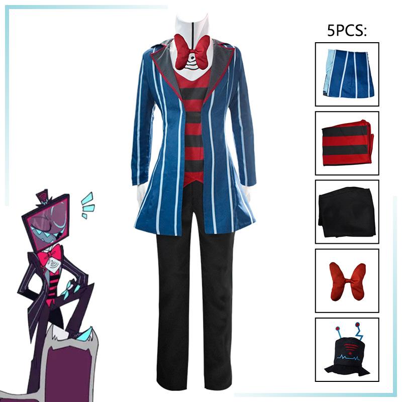 Vox Hazbin Hotel Akuma Cosplay Costume Manya Source Animation Fashion