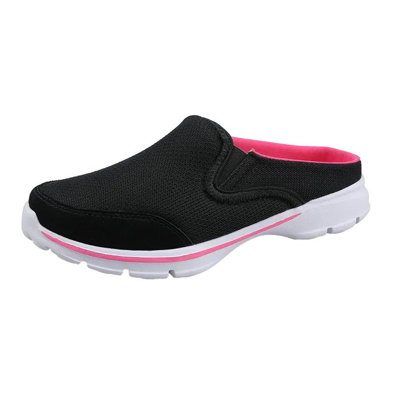 High Quality Breathable Half Slippers Sandals Women Summer Slip-on Big Size Casual Sneakers Ladies Non-slip Soft Walking Shoes