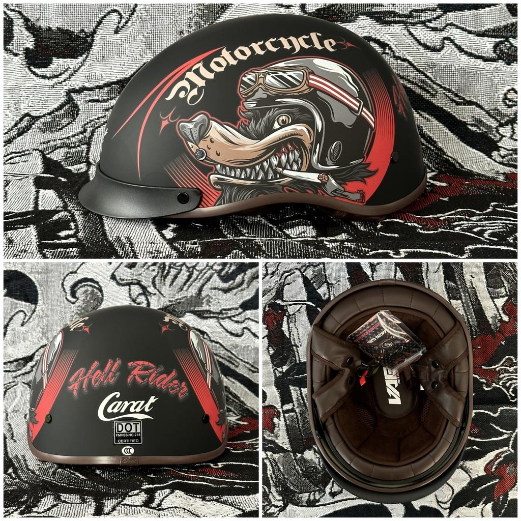 Retro Baseball Cap Helmet Cool Decals For Motorcycles Scooters Skateboards Washable Liner Built-in Visor