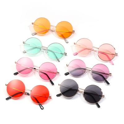 Kids Sunglasses Round Frame Metal Sunglasses British Style Sun Glasses Children's Accessory Boys and Girls Outing UV400 Eyewear