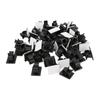 50pcs Cable Management Clips Adjustable Adhesive Nylon Wire Cord Clamp Organizer Black