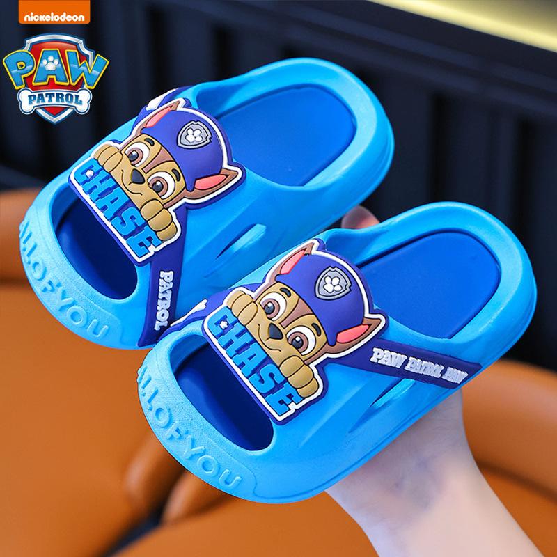 Paw Patrol Summer Children's Sandals Boys and Girls Non-Slip Soft Sole Toddler Anti-Collision Closed-Toe Cute Baby Slippers