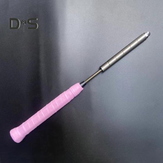 Badmintonschläger-Trainingsgerät, rutschfester Griff, realistisches Design, Edelstahlkonstruktion, Badminton-Schwungtrainer