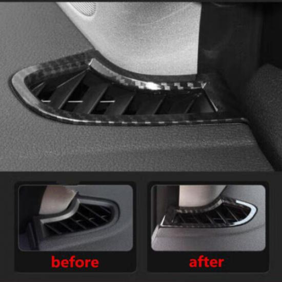 For Acura TLX 2015-2022 Carbon Fiber 2PCS Dashboard Air Outlet Vent Cover Trim