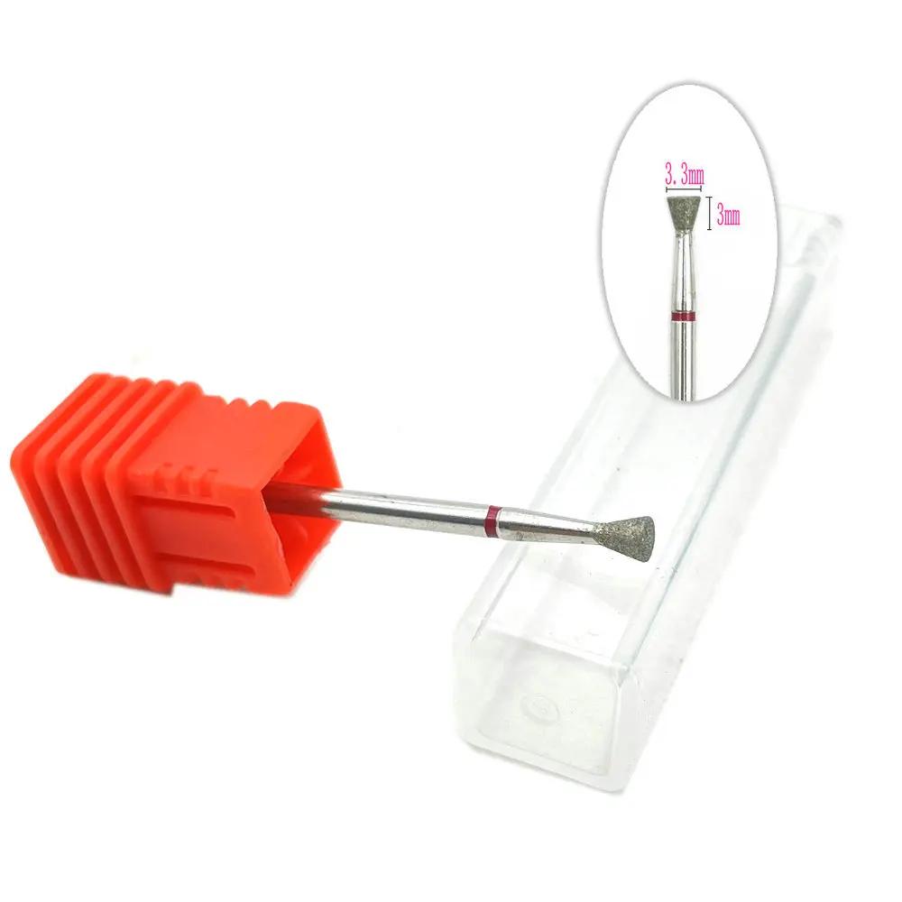 20pcs Diamond Nail Drill Milling Cutter for Manicure Rotary Bits Cuticle Clean Accessory Dental Diamond Burs Polisher 2.35mm