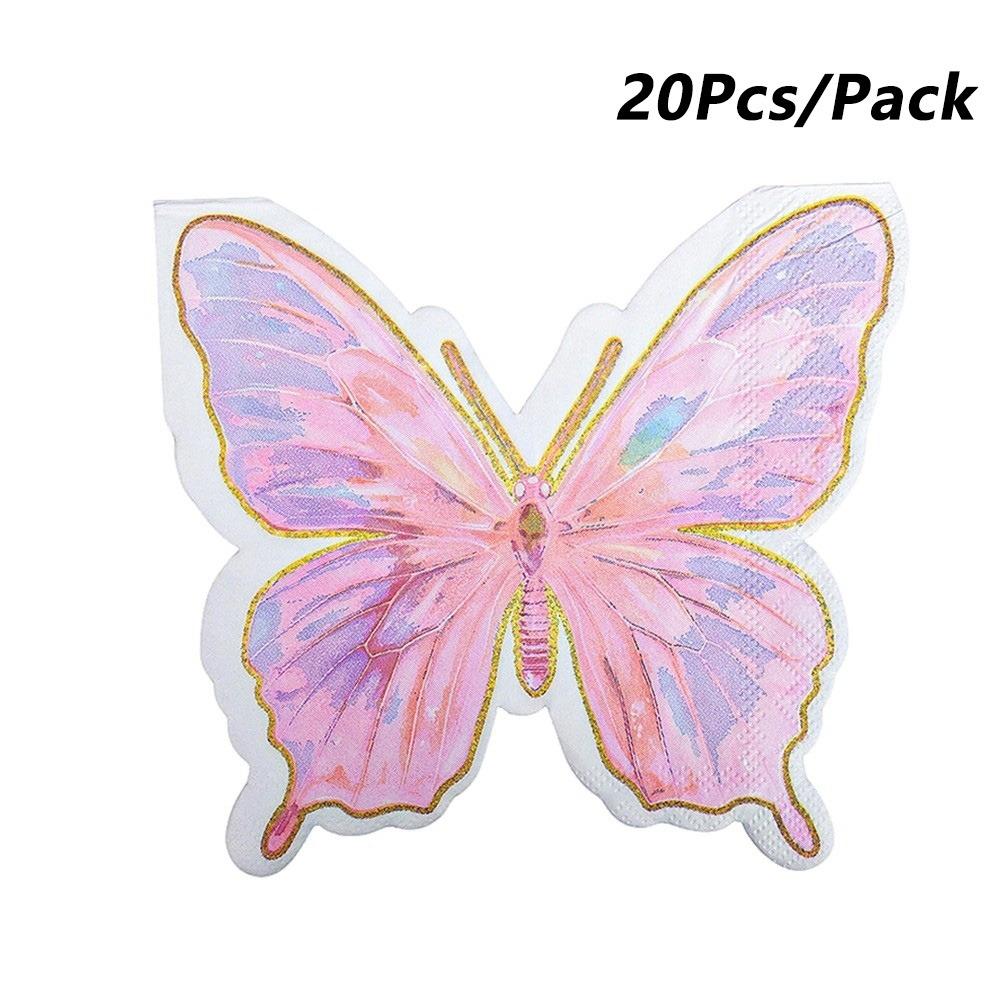 20Pcs Paper Towels Disposable Napkins Party Napkins Disposable Dinner Napkins Restaurant Table розовый