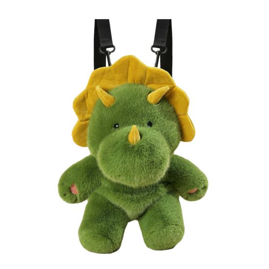 Wearable Plush Animal Backpack Realistic Panda Raccoon Stuffed Toy Soft Zoo Themed Gift for Children