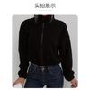 Women S Fleece Jacket Thick Warm Loose Stand Collar Zip Up Long Sleeve Autumn Winter