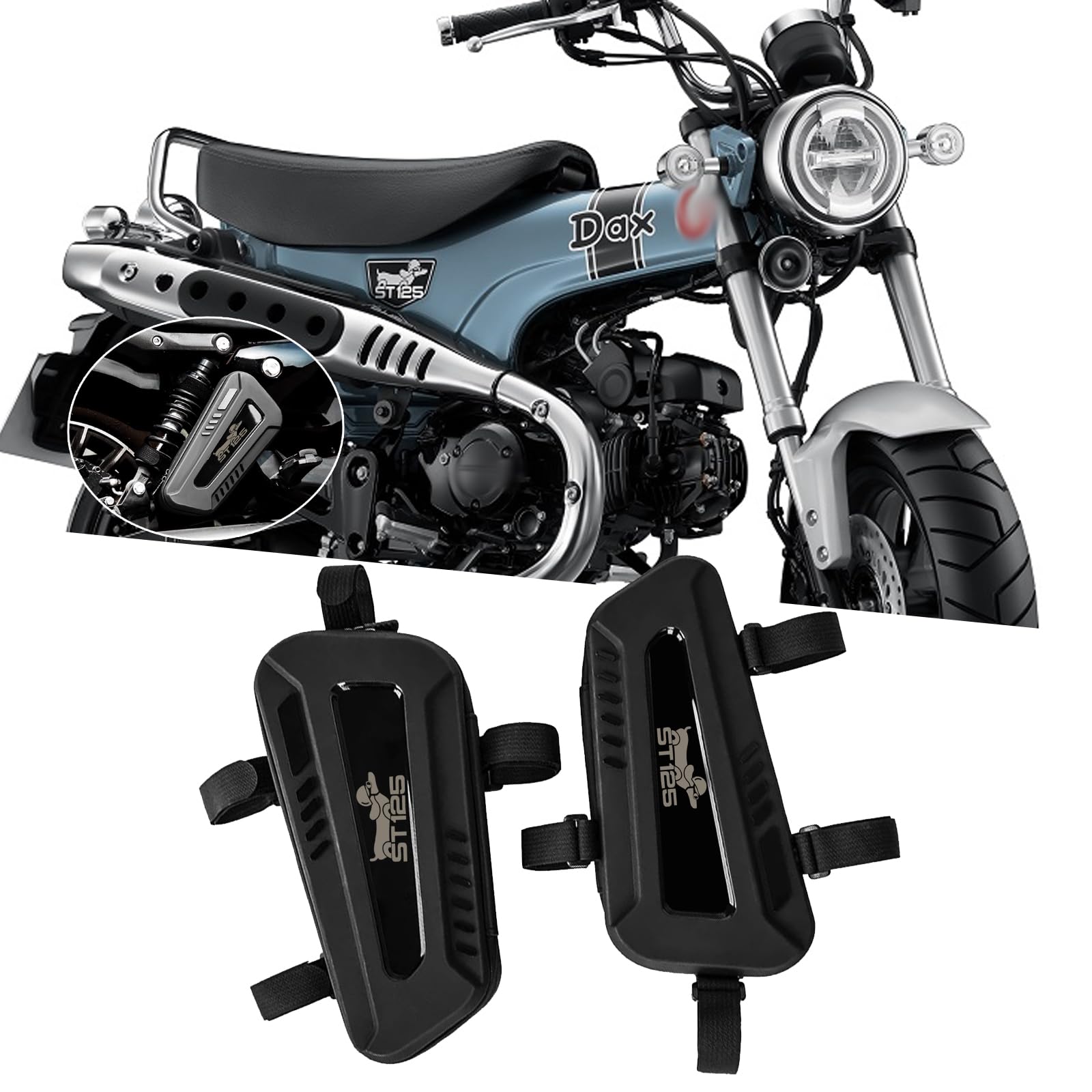 KAGEFUNE Для Monkey 125 Monkey 125 DAX125 DAX ST125 Мотоциклетная седельная сумка Водонепроницаемая Треугольная рама