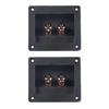 2Pcs Speaker Terminals Box Square Binding Post Cable Connectors Components for Car Home Theater Accessories