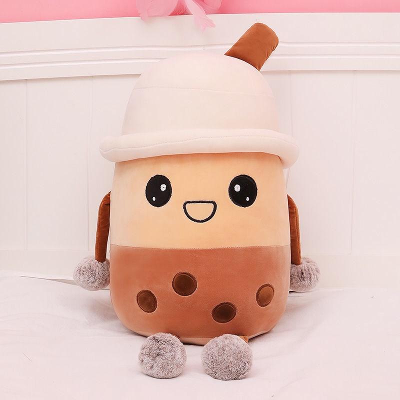 Creative Pearl Milky Tea Cup Plush Toy Children's Doll Ragdoll Super Soft Throw Pillow Doll Girl's Birthday Gift