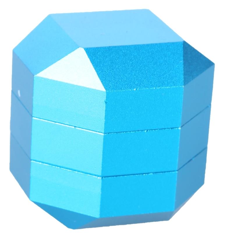 Aluminum Alloys Billiard Chalk Holder Magnetic Pool Cue Chalk Case Octagons Pool Cue Tip Carriers Case Cue Chalk Holder синий