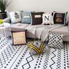Nordic Style Simple and Elegant Ins Pillow Cover Short Plush Printed Letter Sofa Bedside Pillow Cover