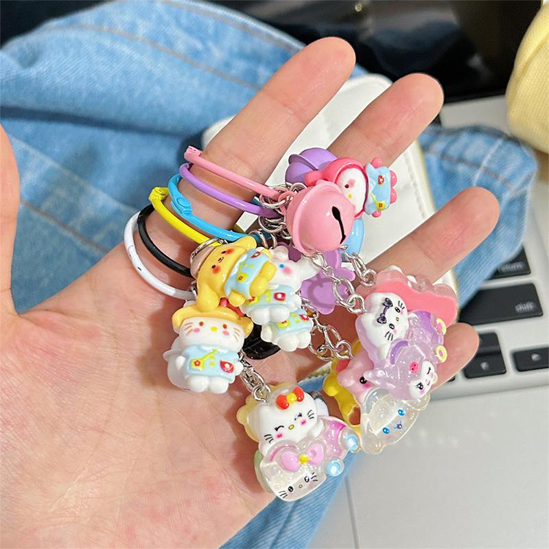Cute Cartoon Keychain Pendant Sweet Exquisite Backpack Decoration Accessories Fashion Creative Personality Dolls Key Ring Gifts