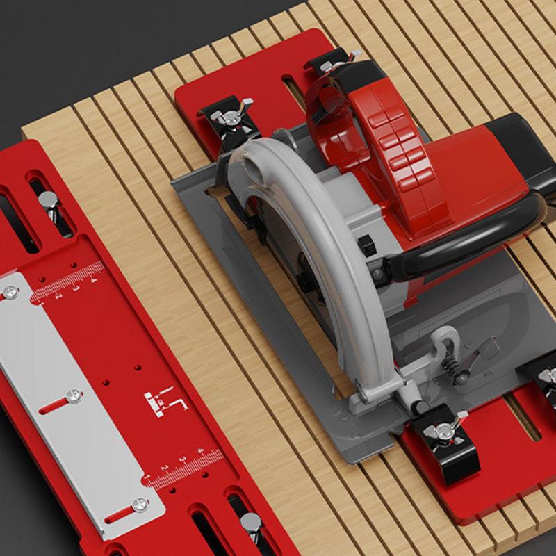 Cutting Machine Base Guide Adjustable Circular Saw Rail Tool Cutting Machine Guide Saw Guide Rail No Drilling Required Cutting