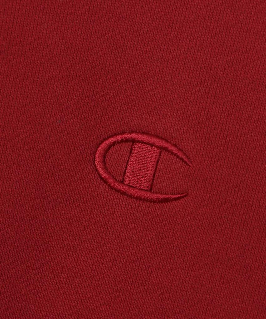 Sweat-shirt à manches longues en coton USA LooseFit avec logo One Point et col ras du cou, style Action, bordeaux [Champion] C3-Y034 pour homme