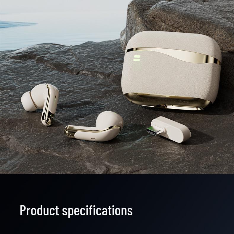 

Moyin P-M6 Wireless Bluetooth Headphones with 2.4G Low Latency, ANC Active Noise Cancellation, and AI Translation.