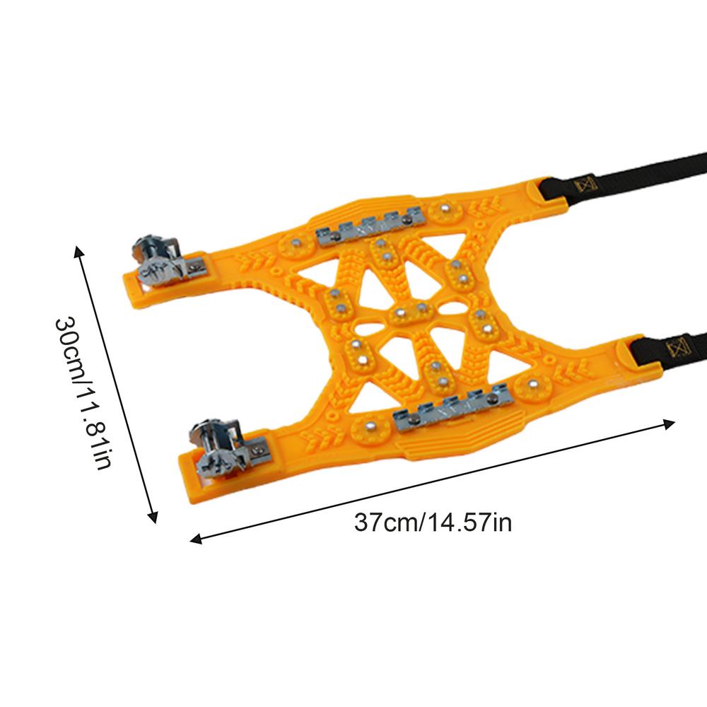 6 Pcs Car Tire Snow Chains Anti-Skid Heavy Duty Auto Wheel Chain Adjustable Winter Car 165-275mm R12 To R19 Tire Snow Mud Chains