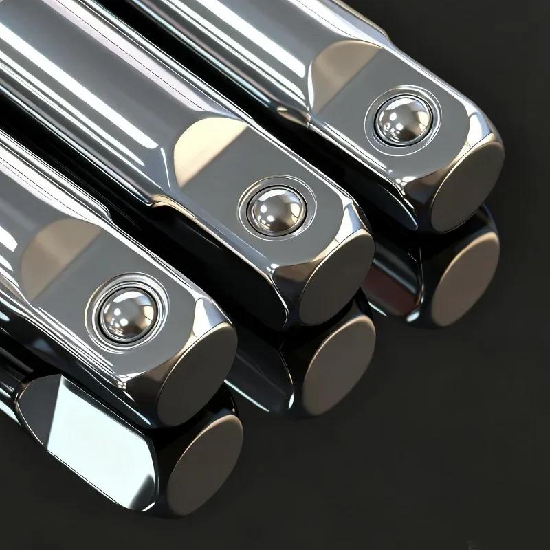 3pcs Socket Extension Bar Set 1/4" 3/8" 1/2" Drive Long Extension Rod for Ratchet Wrench Automotive Repair Tool Accessories