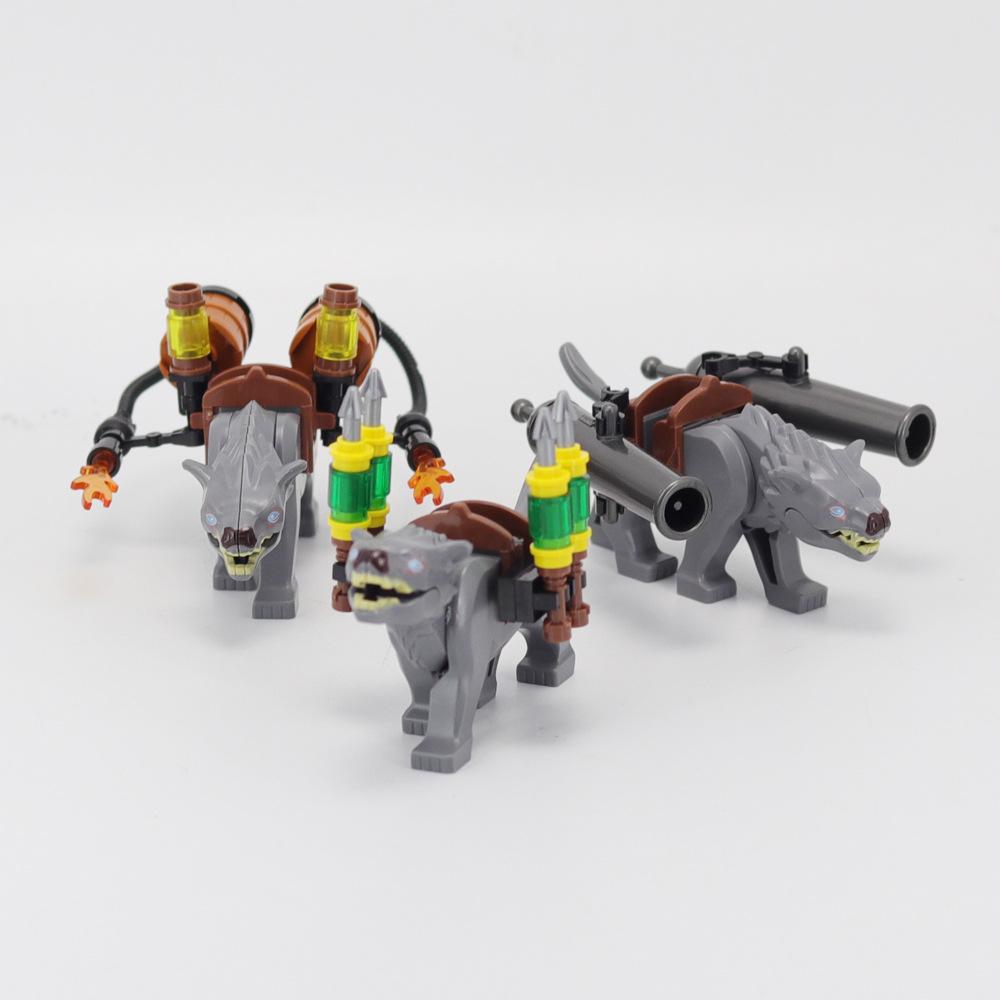 Spielzeug Militär Armee Krieg Zubehör Krieg Krieg Mittelalter Sets Bausteine Figur Transport Elefanten Pferd Waffen Dekorativ