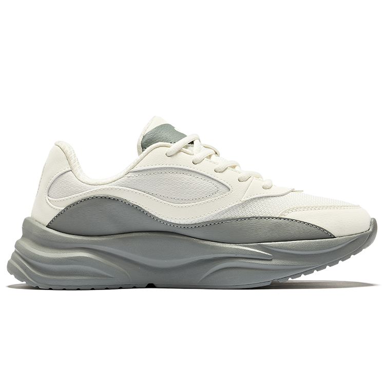 Hongxing Erke Manshin 2 Classic Versatile Wear-Resistant Non-Slip Low-Top Casual Shoes Women sneaker Micro-Crystal-White Medium-Gray 52124302238-001