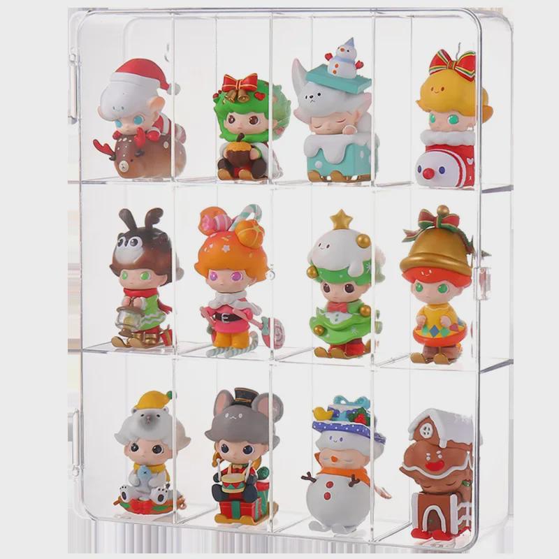 Acrylic Display Stand for Blind Box Dolls - Transparent Storage Cabinet for Pop Mart Figures